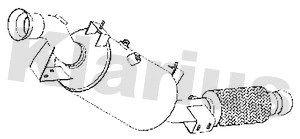 Soot/Particulate Filter, exhaust system (390624)