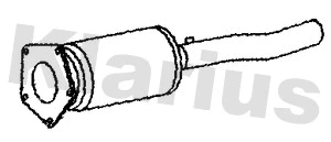 Soot/Particulate Filter, exhaust system (390134)