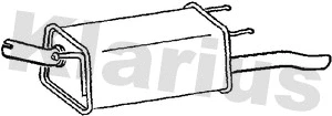 Rear Muffler (GM627E)