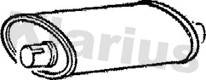 Centre Muffler (210264)