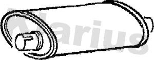 Centre Muffler (210262)