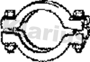 Clamping Piece, exhaust system (VAP24AB)