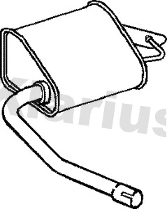 Rear Muffler (220668)