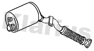 Soot/Particulate Filter, exhaust system (390502)