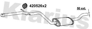 Centre Muffler (VW728P)