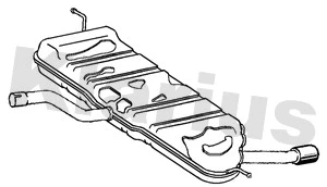 Rear Muffler (221725)