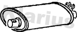 Centre Muffler (210259)