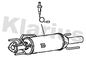 Soot/Particulate Filter, exhaust system (390248)