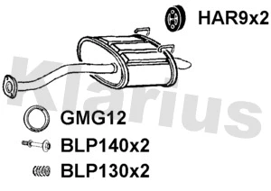 Rear Muffler (231464)
