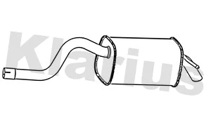 Rear Muffler (221655)