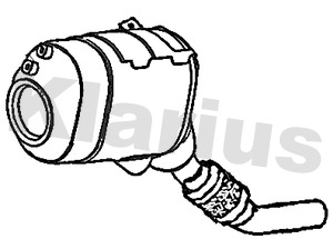 Soot/Particulate Filter, exhaust system (390735)
