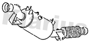 Soot/Particulate Filter, exhaust system (390879)