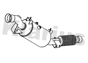 Soot/Particulate Filter, exhaust system (390554)