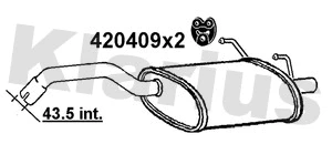 Rear Muffler (221841)