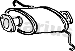 Centre Muffler (210132)