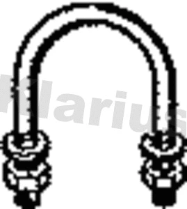 Clamping Piece, exhaust system (MZP27AG)