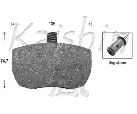 Brake Pad Set, disc brake (FK5303)