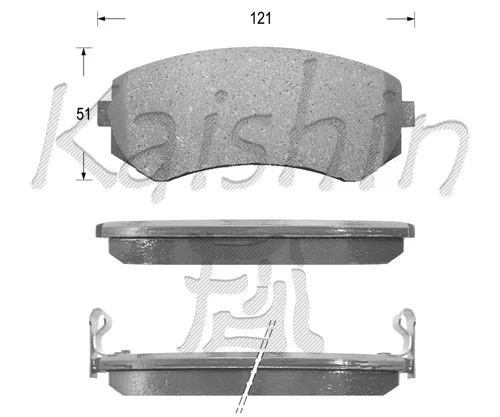 Brake Pad Set, disc brake (FK1116)