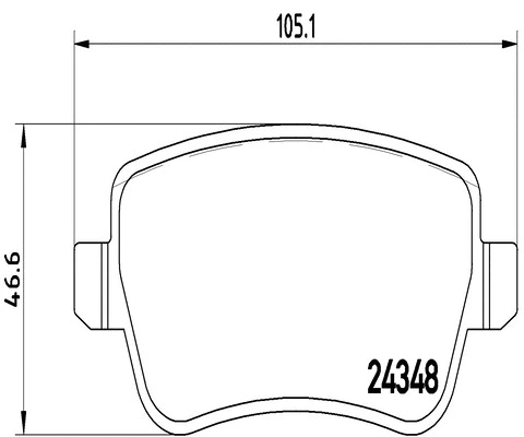 Brake Pad Set, disc brake (FK20100)