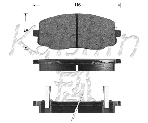 Brake Pad Set, disc brake (FK11154)