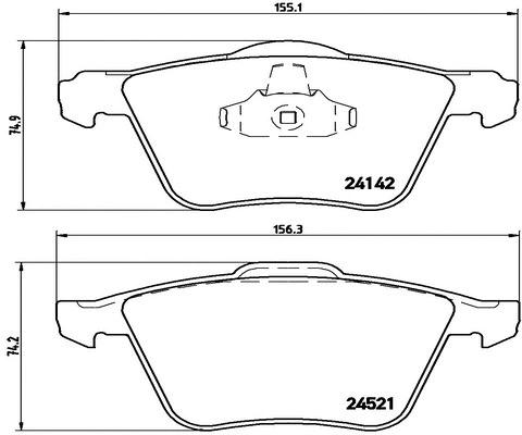 Brake Pad Set, disc brake (FK20129)