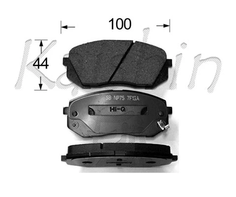 Brake Pad Set, disc brake (FK10138)
