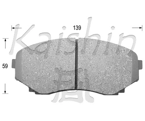 Brake Pad Set, disc brake (FK3110)