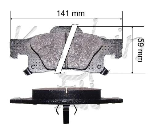 Brake Pad Set, disc brake (FK10203)