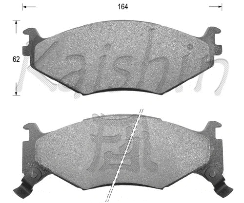 Brake Pad Set, disc brake (FK9999)