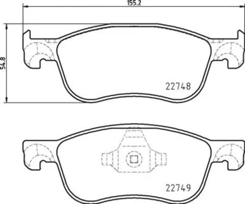Brake Pad Set, disc brake (FK20189)