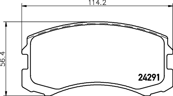 Brake Pad Set, disc brake (FK6127)
