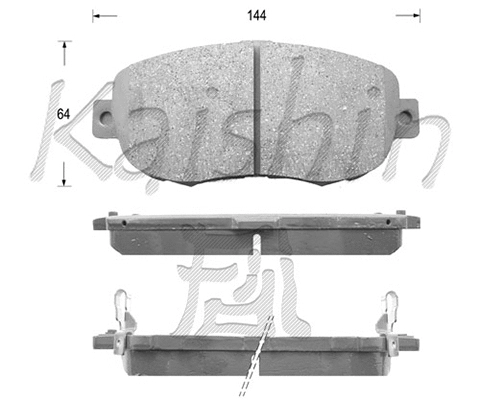 Brake Pad Set, disc brake (FK2126)