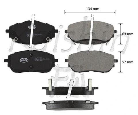 Brake Pad Set, disc brake (FK2330)