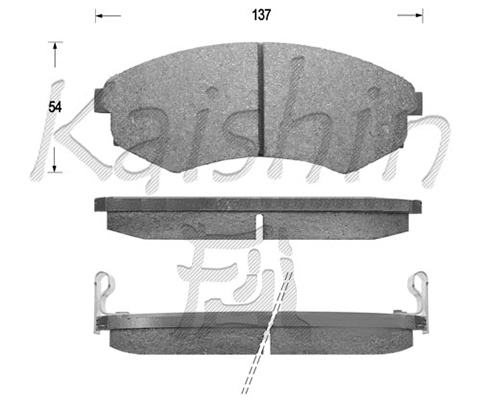 Brake Pad Set, disc brake (FK11053)