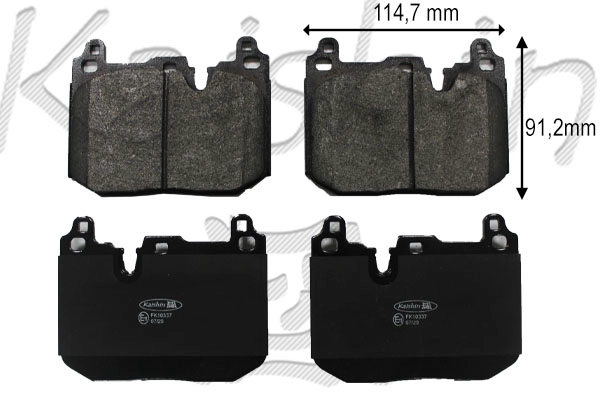 Brake Pad Set, disc brake (FK10337)