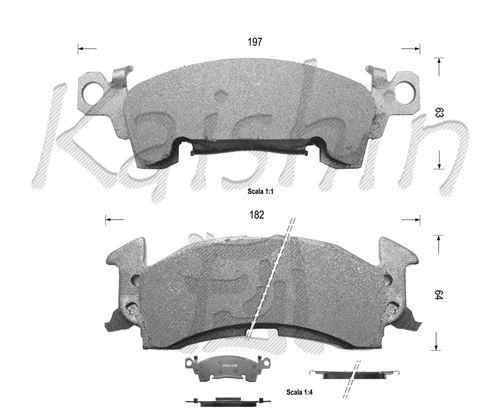 Brake Pad Set, disc brake (FK9994)