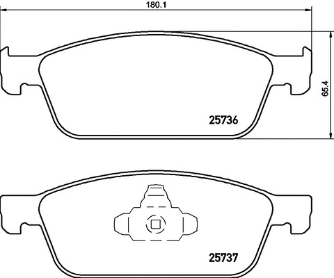 Brake Pad Set, disc brake (FK20075)