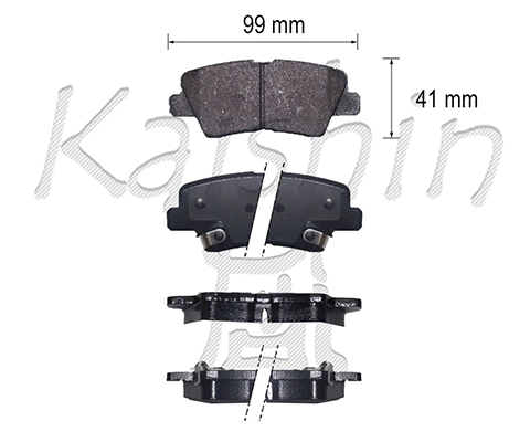 Brake Pad Set, disc brake (FK11297)