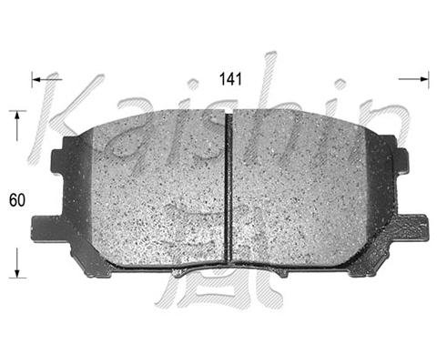 Brake Pad Set, disc brake (FK2249)