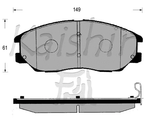 Brake Pad Set, disc brake (FK11173)