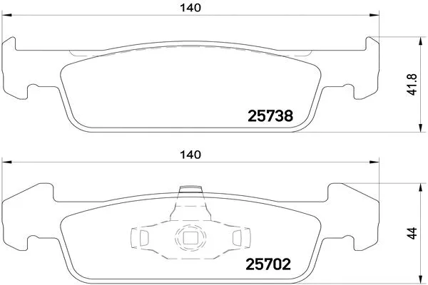Brake Pad Set, disc brake (FK10289)