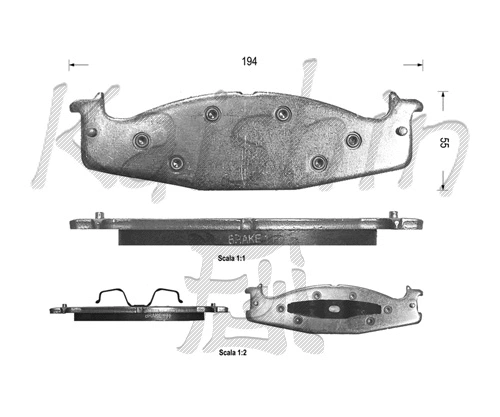 Brake Pad Set, disc brake (FK10040)