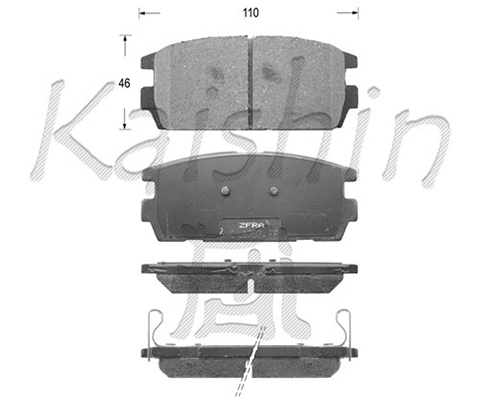 Brake Pad Set, disc brake (FK11139)