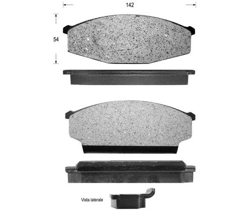 Brake Pad Set, disc brake (FK1020)