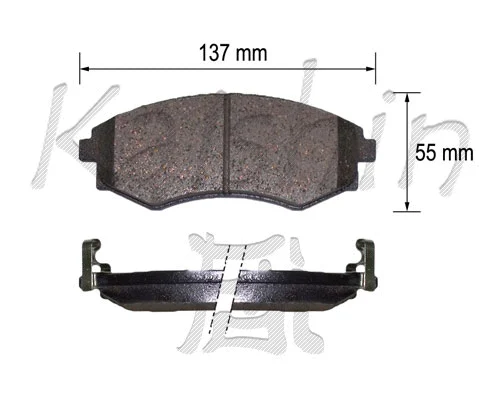 Brake Pad Set, disc brake (FK11216)
