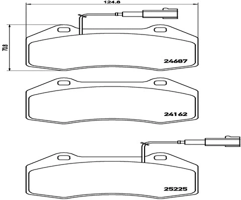 Brake Pad Set, disc brake (FK20084)