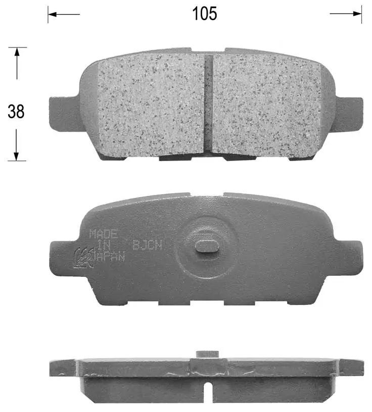 Brake Pad Set, disc brake (FK1244)