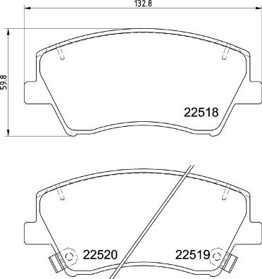 Brake Pad Set, disc brake (FK10334)