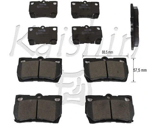 Brake Pad Set, disc brake (FK2243)
