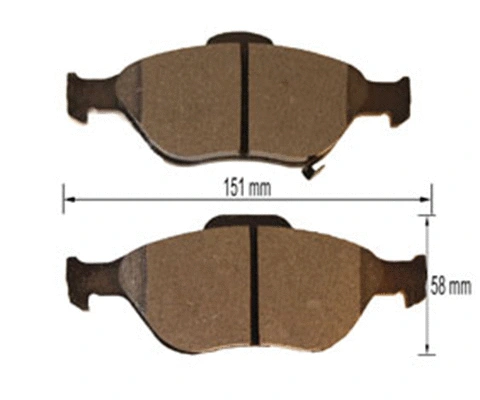 Brake Pad Set, disc brake (FK2271)